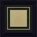 black and gold mat with black frame